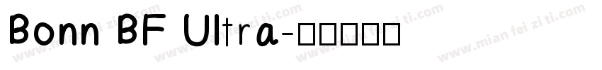 Bonn BF Ultra字体转换